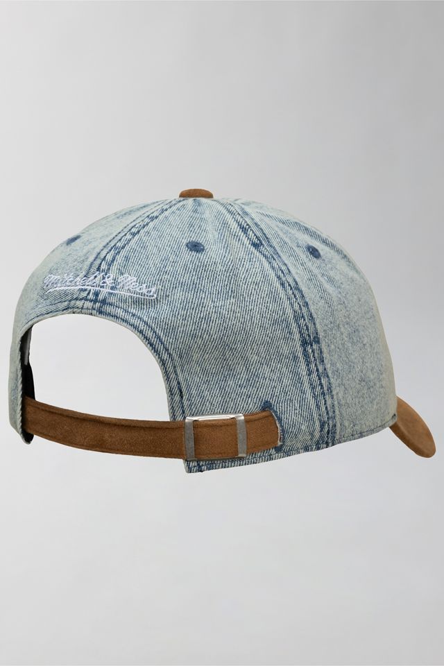 Mitchell & Ness NBA Philadelphia 76ers Denim & Suede Hat #1