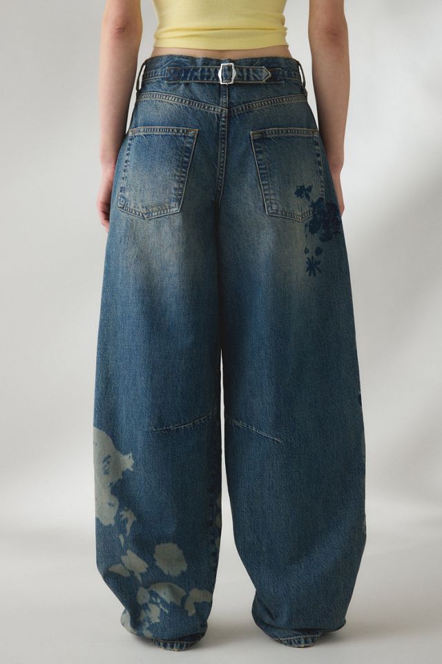 BDG Logan Printed Buckle Baggy Barrel Jeans #2