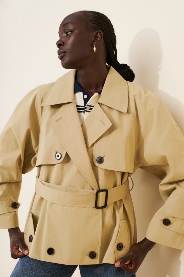Cubic Cubic Cropped Trench Coat #2