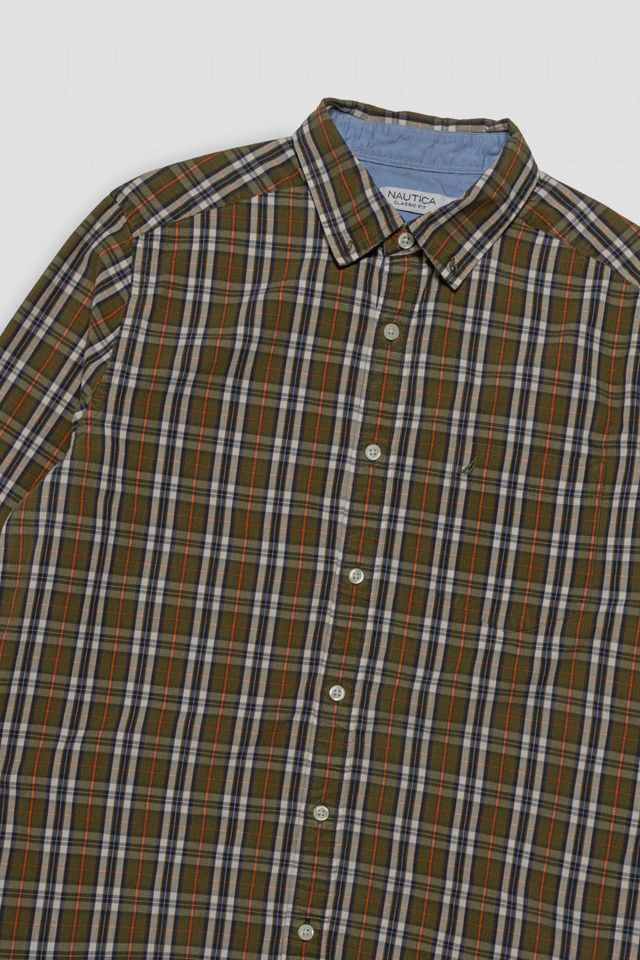Vintage Nautica Plaid Button Down Shirt #2