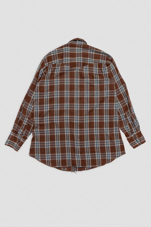 Vintage Plaid Button Down Shirt #1