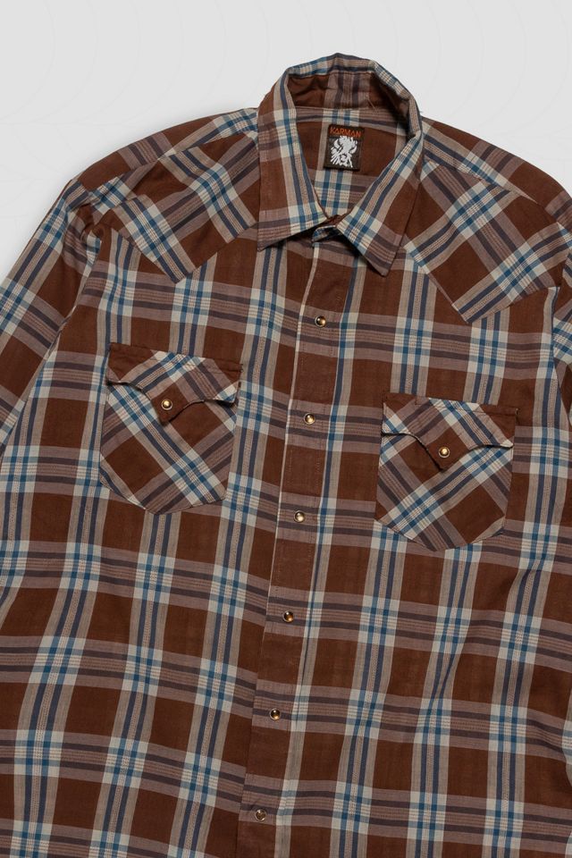 Vintage Plaid Button Down Shirt #2