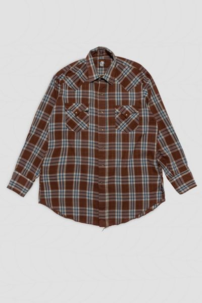 Vintage Plaid Button Down Shirt