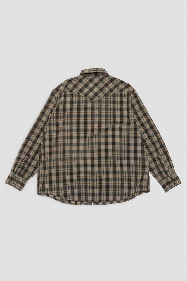 Vintage Plaid Button Down Shirt #1