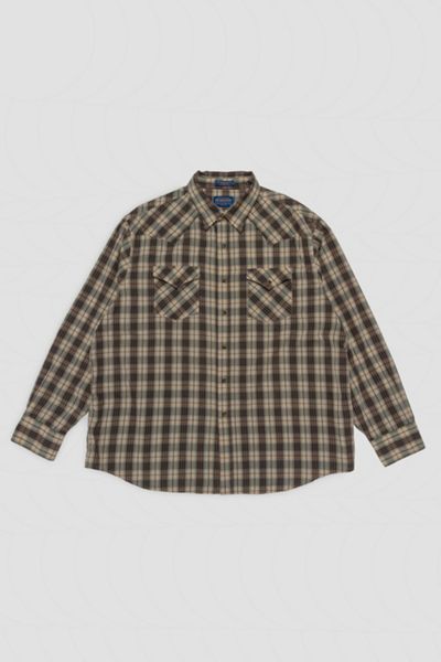 Vintage Plaid Button Down Shirt