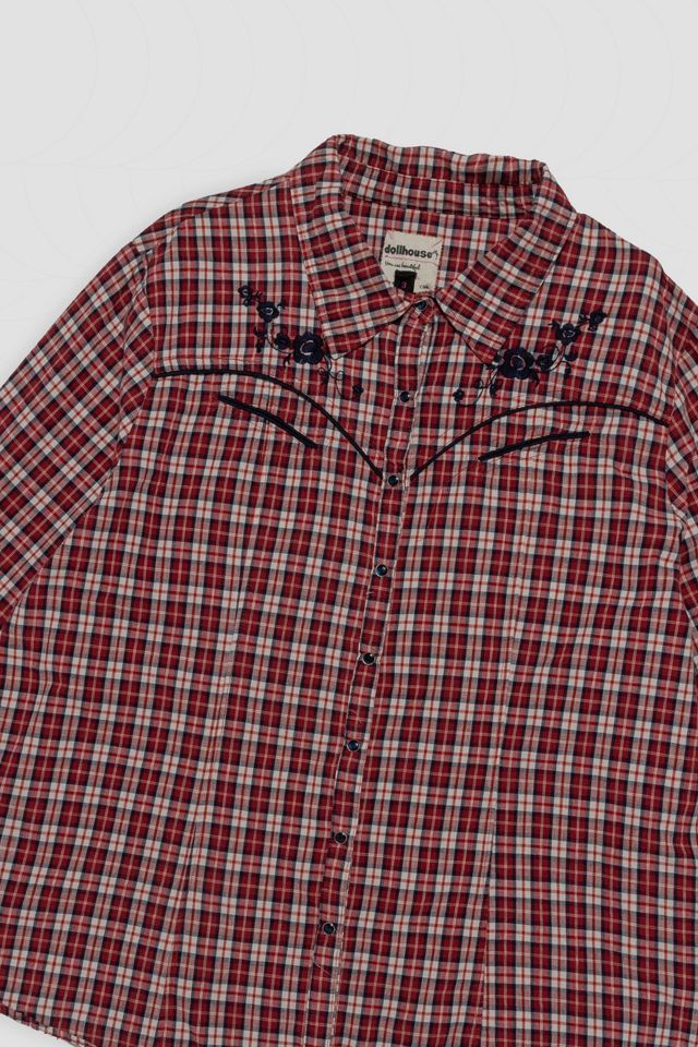Vintage Plaid Button Down Shirt #2