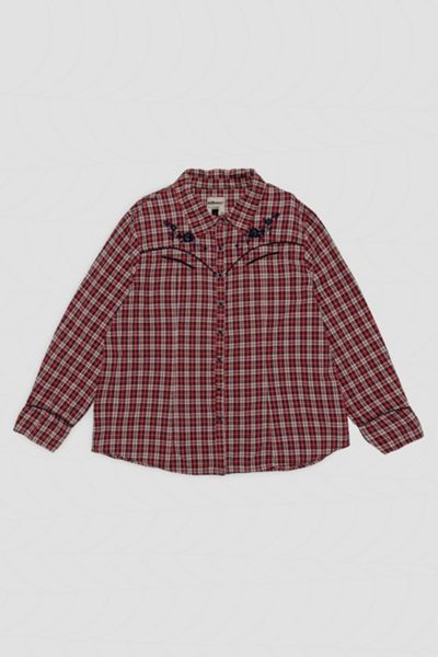 Vintage Plaid Button Down Shirt