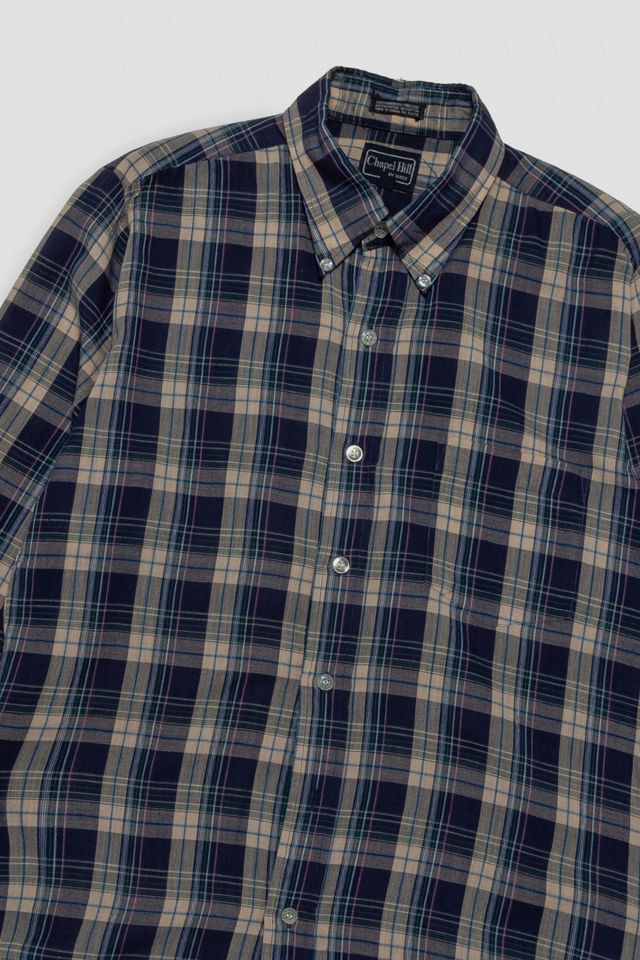 Vintage Plaid Button Down Shirt #2