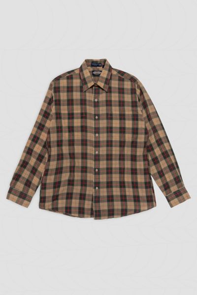 Vintage Plaid Button Down Shirt