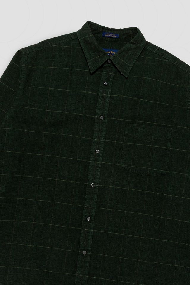 Vintage Corduroy Plaid Button Down Shirt #2