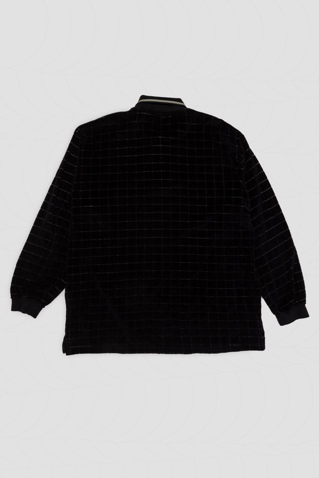 Vintage Velvet Collared Long Sleeve Shirt #1
