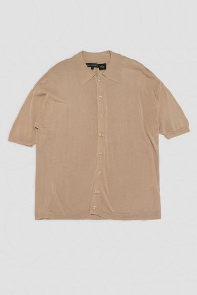 Vintage Knitted Collared Shirt