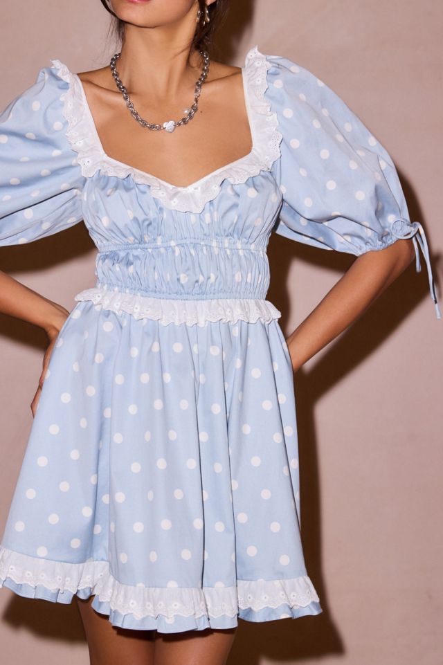 For Love & Lemons Jackson Puff Sleeve Mini Dress #2