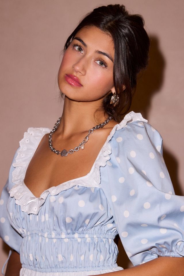 For Love & Lemons Jackson Puff Sleeve Mini Dress #3