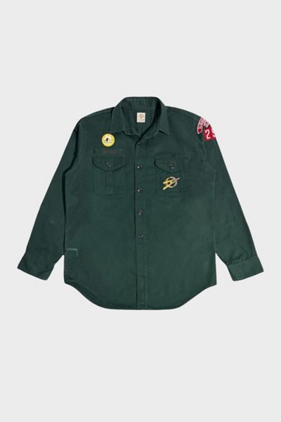 Vintage 1950's Patched Explorer Forest Camping Shirt