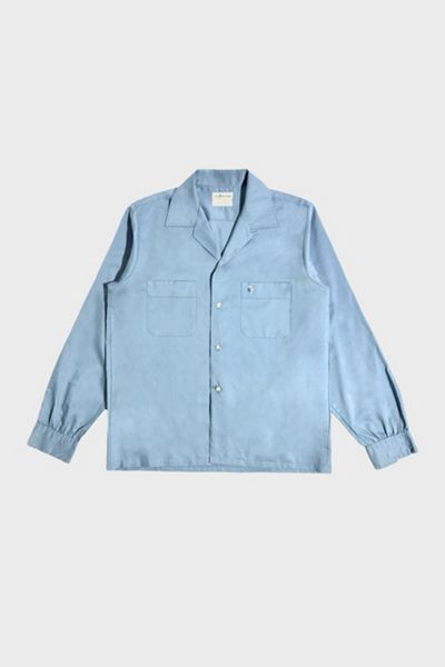 Vintage 1960's Embroidered Crest Collar Shirt