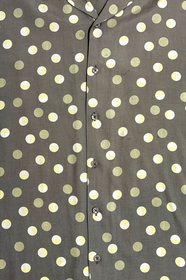 Vintage 1980's Moon Polka Dot Collar Shirt #2
