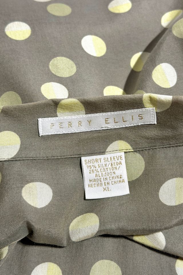 Vintage 1980's Moon Polka Dot Collar Shirt #3