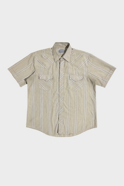 Vintage 1990's Striped Pearl Snap Shirt | Urban Outfitters