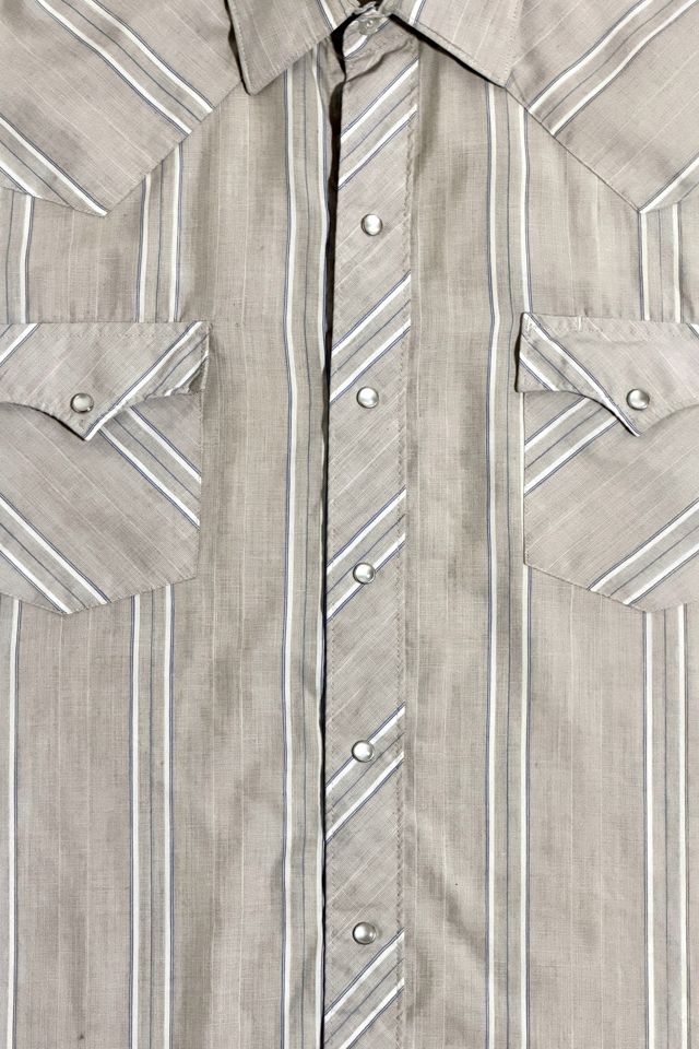 Vintage 1990's Striped Pearl Snap Shirt #1
