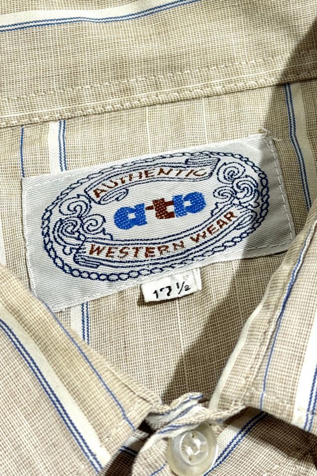 Vintage 1990's Striped Pearl Snap Shirt #2