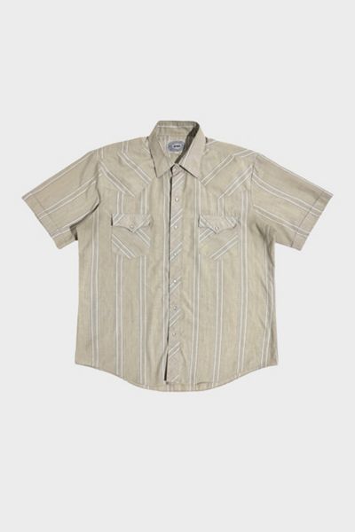 Vintage 1990's Striped Pearl Snap Shirt