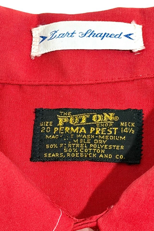 Vintage 1960's Sears Roebuck Red Shirt #1