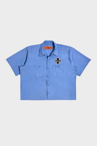 Vintage 1980's Cropped Santa Fe Railways Work Shirt