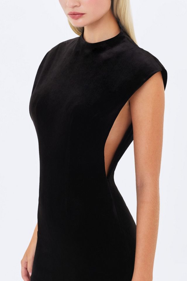 Miss Circle Vienna Velvet  Mock Neck Mini Dress #1