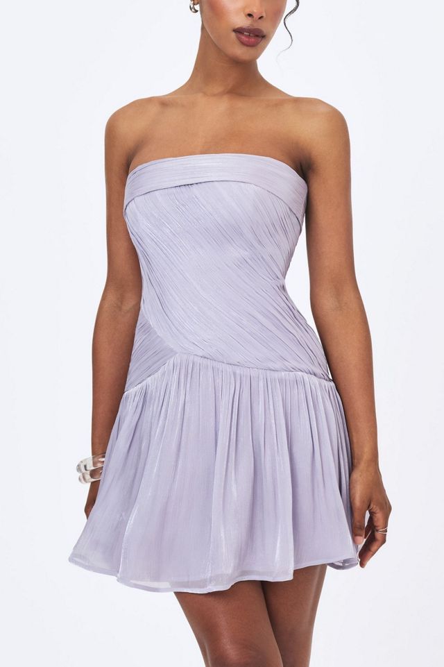 Miss Circle Yalena Crystal Organza Strapless Mini Dress #1