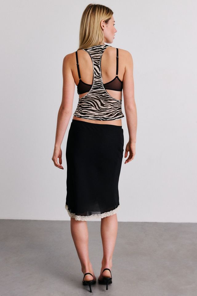 Lioness Shoreline Low-Rise Slip Midi Skirt #3