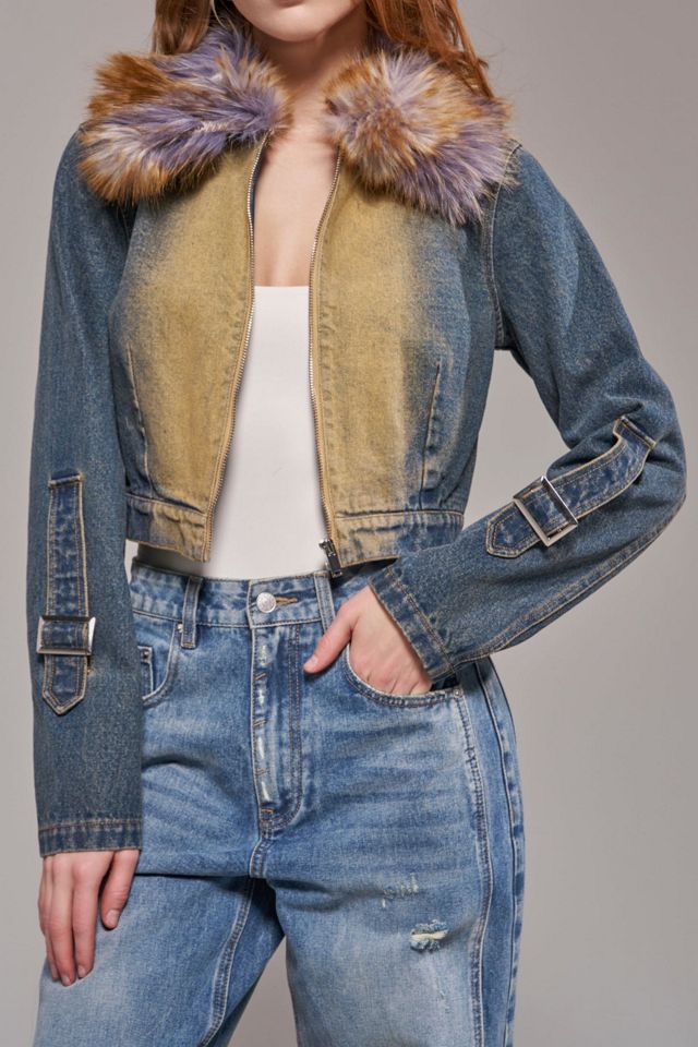 Azalea Wang Coralyn Denim Jacket #1
