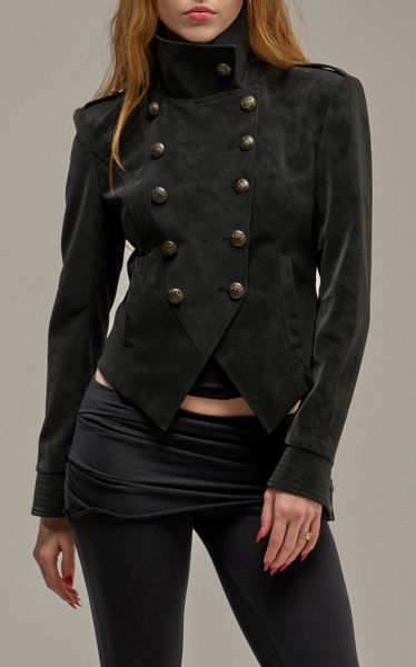 Azalea Wang Xenia Embellished Military Jacket
