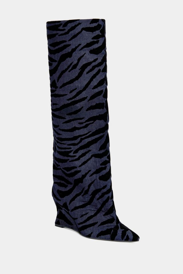 Azalea Wang Kenya Animal Print Wedge Boot #1