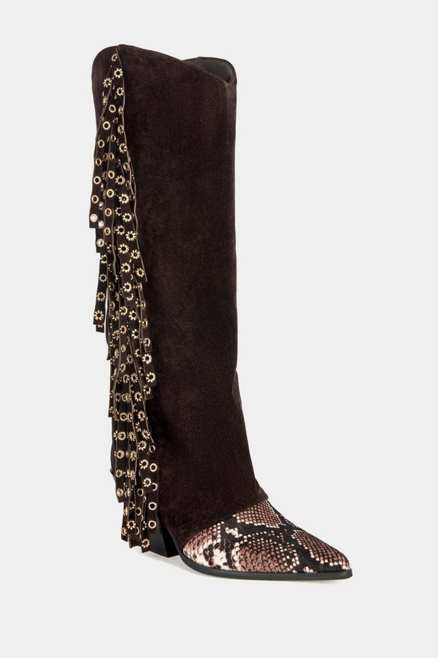 Azalea Wang Mcbride Fringe Block Boot #1