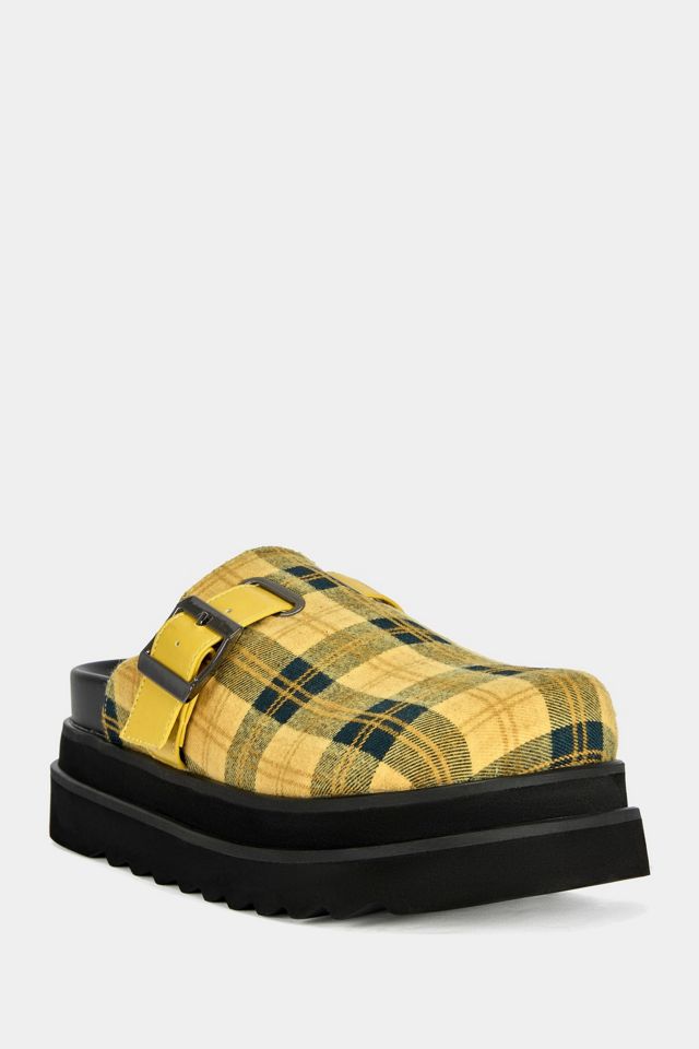 Azalea Wang Oblique Plaid Platform Clog #1