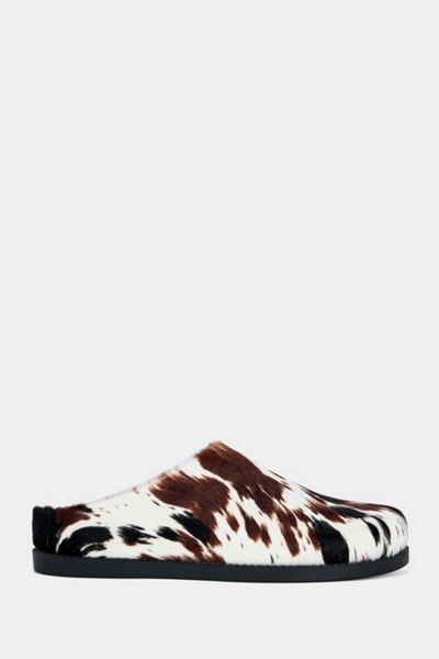 Azalea Wang Ramses Animal Print Slip-On Flat