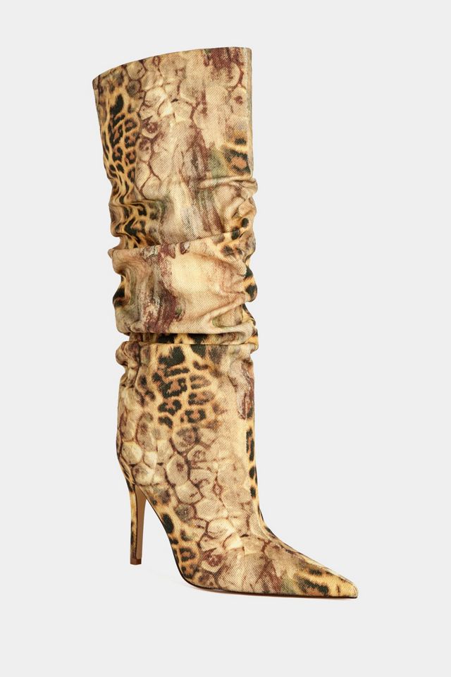 Azalea Wang Sterre Animal Print Stiletto Boot #1