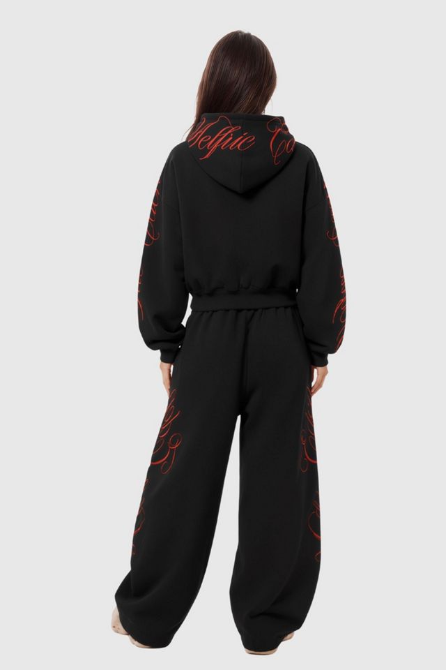 Aelfric Eden Boxy Script Embroidery Hoodie Sets #1