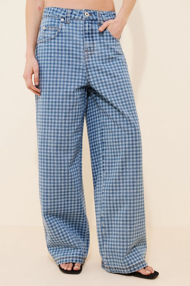 The Ragged Priest Relaxed Gingham Jeans #3