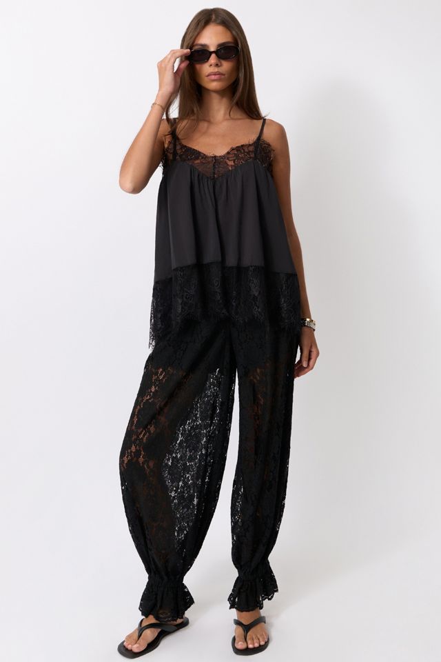 WeWoreWhat Balloon Lace Trouser #3