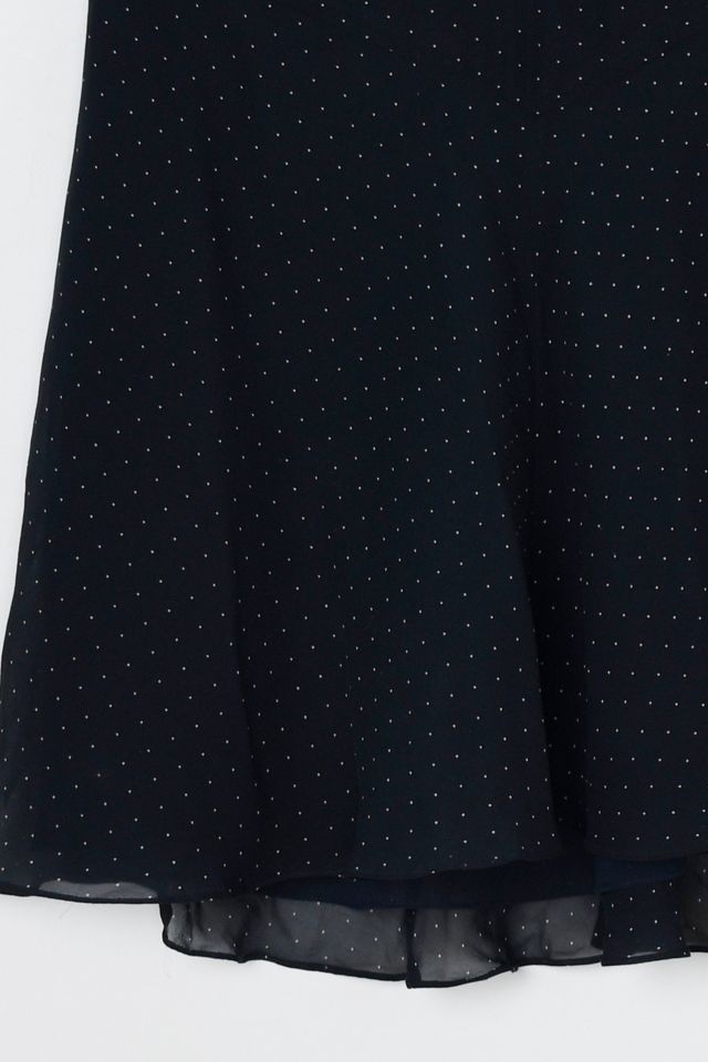 Vintage Y2k Dotted Silk Mini Skirt #4