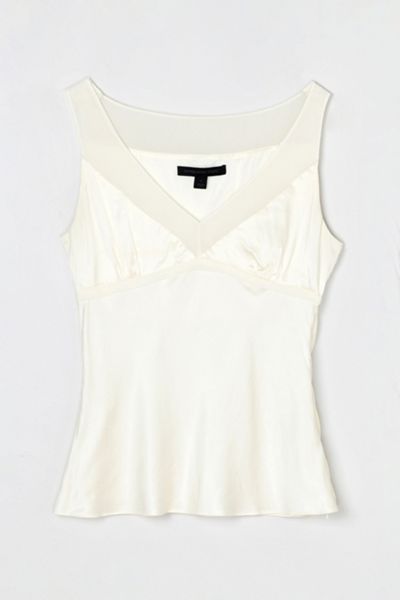 Vintage Y2k Light Cream Silk Top