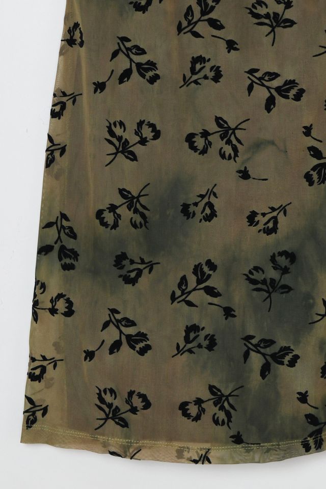 Vintage Y2k Flocked Mini Dress #3