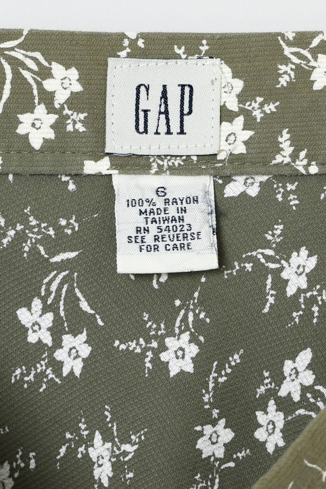Vintage 90s Grey & White Printed Mini Skirt #2