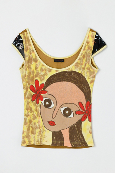 Vintage Y2k Custo Barcelona Graphic Top | Urban Outfitters