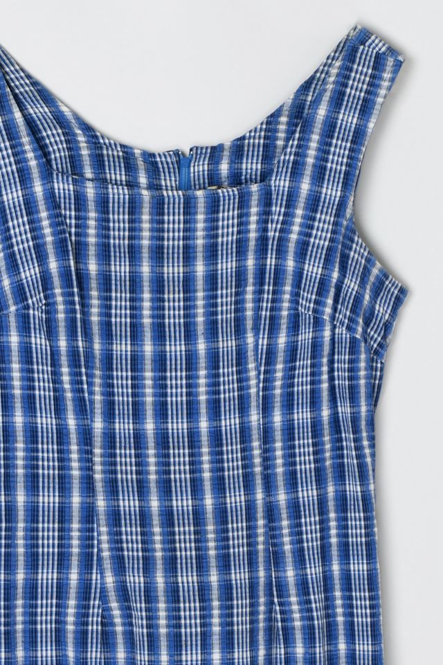 Vintage 90s Plaid Midi Dress #2