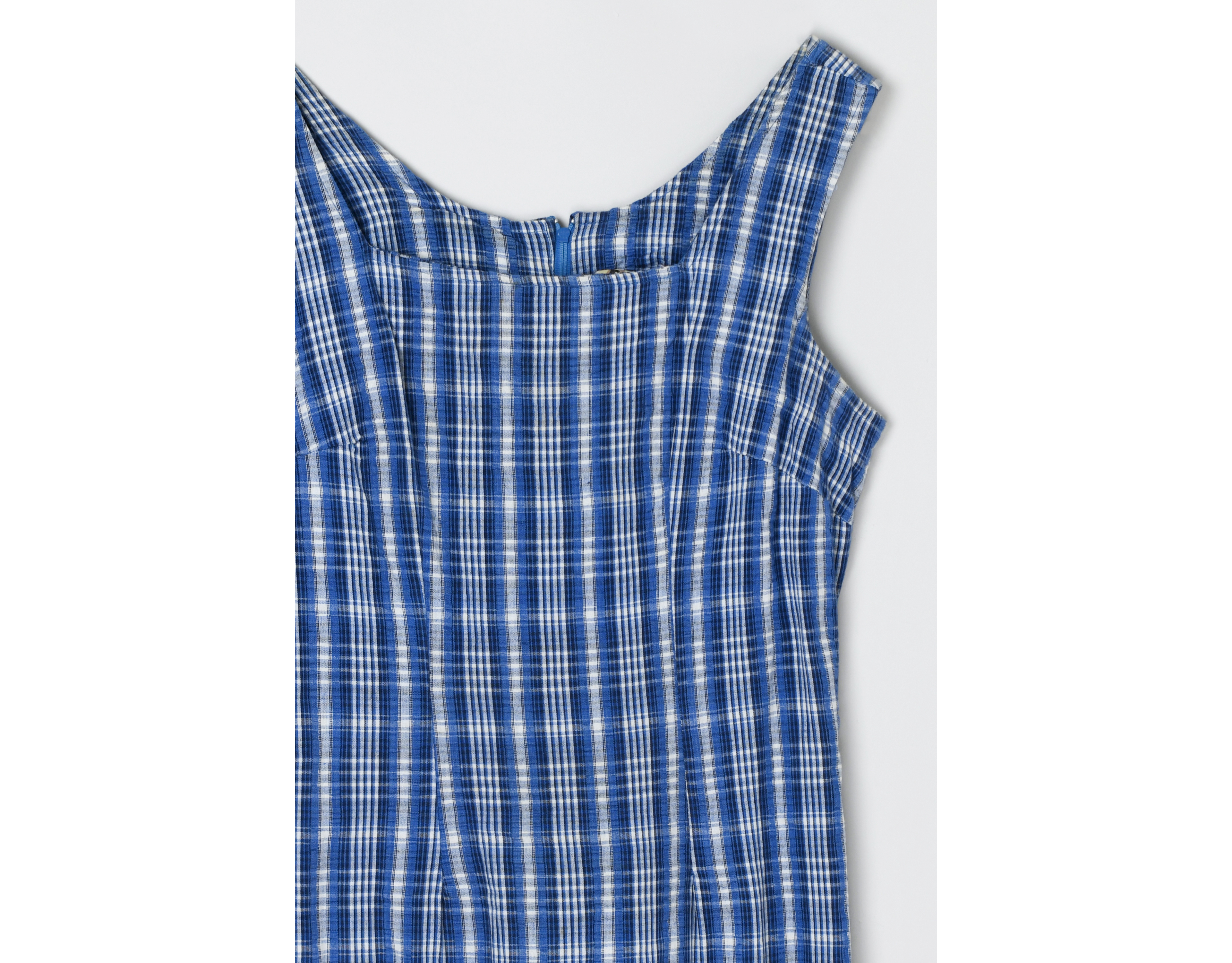 Vintage 90s Plaid Midi Dress