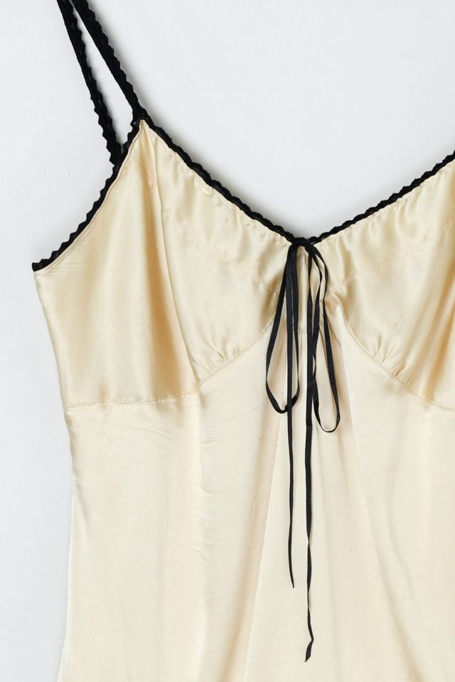 Vintage Y2k Cream Silk Top #2