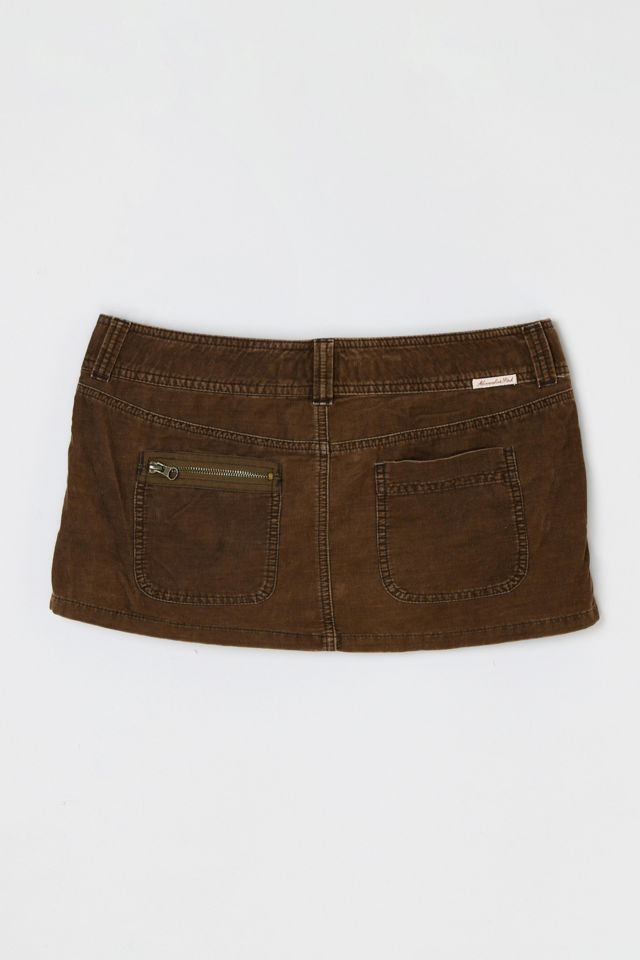 Vintage Y2k Abercrombie & Fitch Corduroy Low-Rise Mini Skirt #1